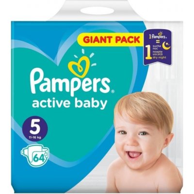 Pampers Active Baby 5 11-16 kg 64 ks