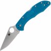 Spyderco Delica 4 Lightweight Blue Flat Ground C11FPBL