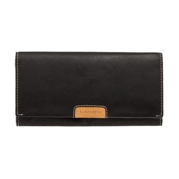 Lagen dámska kožená peňaženka 615198 Black T