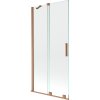 Mexen Velar, 2-krídlová posuvná vaňová zástena 90 x 150 cm, 8mm číre sklo, medená matná, 896-090-000-01-65