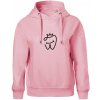 Zubárka princezná - Oversized mikina dámská Moon - kratšia + širšia - XS ( Ružová )
