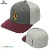 Volcom šiltovka Full Stone flexfit hat, merlot, S/M