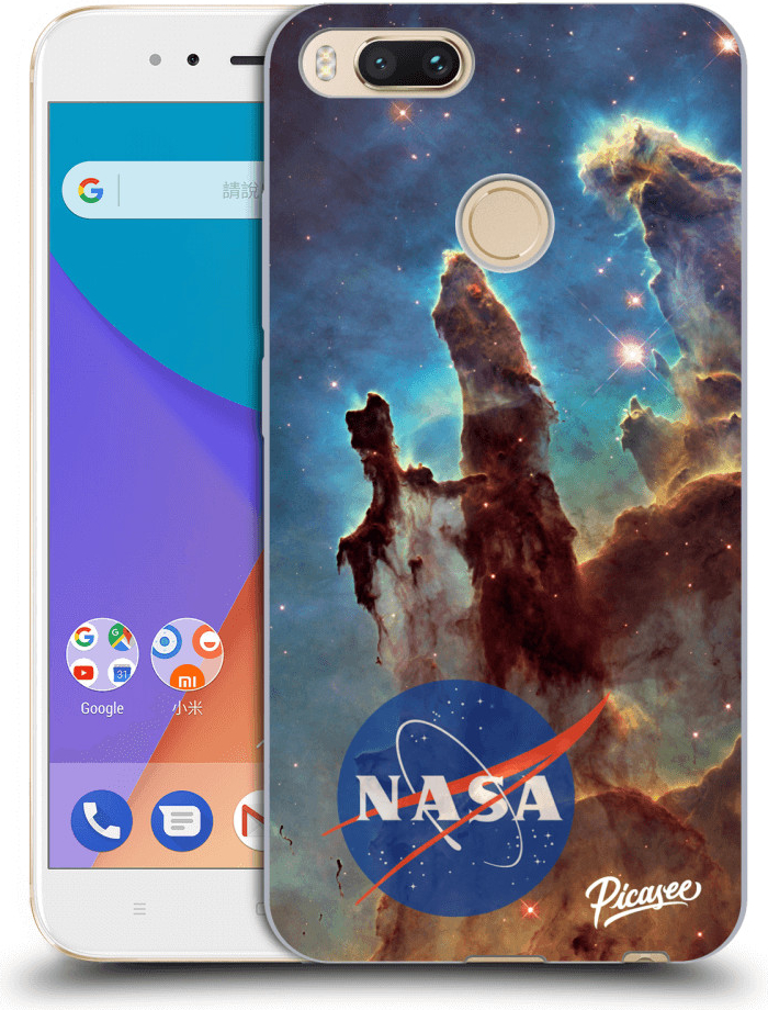 Púzdro Picasee silikónové Xiaomi Mi A1 Global - Eagle Nebula čiré