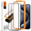 Spigen Glass tR AlignMaster 2 Pack FC Black iPhone 15 Pro AGL06895