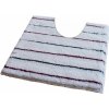 ROUTNER Kúpeľňová predložka PESCINA Biela 10601 - Biela / 60 x 60 cm WC s výkrojom 10601