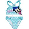 SunCity · Detské / dievčenské dvojdielne plavky Disney - Minnie Mouse s bodkami Tyrkysová