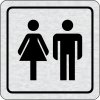 Nalepovacia tabuľka na dvere - WC ženy, WC muži