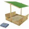 Gimme Five Drevené Pieskovisko S Lavičkami A Strechou Prírodné
