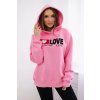 Cotton insulated hoodie light pink ružová One size Kesi 5907302248572