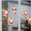 Solight LED okenní řetěz Santa 6x LED přísavný 120cm 2x AA 1V251