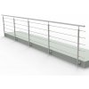 HK Zábradlí Nerezové rovné zábradlí KNRB5 6000x1000 KNRB5/6-2