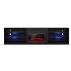 Blumfeldt Perth Medium Lowboard TV skrinka s elektrickým krbom, 160 x 40 x 30 cm, LED (GDM22-Perth 160 Fi B)