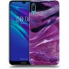 Picasee silikónový prehľadný obal pre Huawei Y6 2019 - Purple glitter