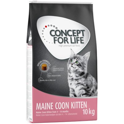 Concept for Life granuly, 10 kg / 9 kg za skvelú cenu - Maine Coon Kitten - Vylepšená receptúra! (10 kg)