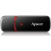 Apacer USB flash disk, USB 2.0, 64GB, AH333, čierny, AP64GAH333B-1, USB A, s krytkou