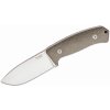 LionSteel M3 CVG lovecký nôž 10,5 cm, Satin, zelená, Micarta, puzdro Cordura