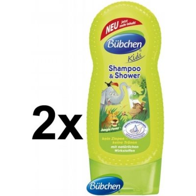 Bübchen Kids šampón a sprchovací gél 2v1 Jungle Fever 230 ml