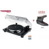 Thorens TD 201 Black + Ortofon OM 5E Piano black (Audiofilský gramofón pre náročných poslucháčov so vstavaným PHONO MM predzosilňovačom a prenoskou Ortofon)
