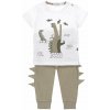 DIRKJE Set 2.d. tričko kr. rukáv + tepláky biela chlapec vel.80