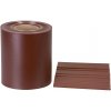 Páska Strend Pro EUROSTANDARD, 190 mm, L-35 m, tieniaca, mahagónová hnedá, krycia, na plotové panely, s 20 klipsami, 630 g/m2, PVC, RAL8016