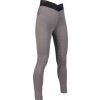 HKM Legíny jazdecké Ruby s gripom detské grey