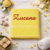 Vyšívaná Osuška s menom Zuzana | Jedinečný darček k meninám 11. augusta
