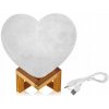 NOČNÁ LAMPA SRDCE LAMPA MESIAC 3D 55 CM MOON