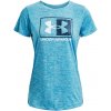 Dámske funkčné tričko s krátkym rukávom Under Armour TECH TWIST BOX LU SSC W modré 1373046-469 - M
