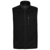 Willard pánska kombinovaná flísová vesta CROFTON čierna