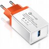 RÝCHLA NABÍJAČKA SIEŤOVÁ USB QUICK CHARGE QC 3.0