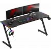 Herný stôl Huzaro Hero 4.8 Black RGB + PODLOŽKA XXL