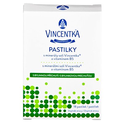 Vincentka pastilky bylinné 18 tabliet