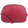 Dudlin Fuchsiovo ružová menšia crossbody dámska kabelka s tromi oddielmi