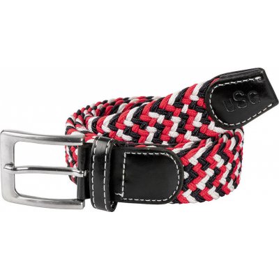 USG pásek pletený Casual dětský black/red/white