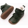Bundgaard DETSKÉ BAREFOOT ZIMNÉ TOPÁNKY BUNDGAARD WILLIE STRAP TEX BOTTLE GREEN