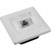 Solarix Zásuvka CAT5E STP 1 x RJ45 pod omietku biela SX9-1-5E-STP-WH