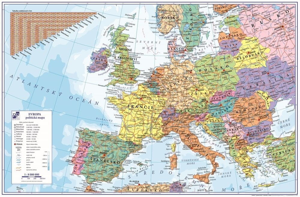 KARTON PP Podložka na stôl s mapou Európy 40x60cm od 5,94 € - Heureka.sk