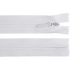 Špirálový zips skrytý No 5 dĺžka 60 cm pevný - 1 ks 101 biela