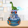 BabyTorta trojposchodová plienková torta pre bábätko DINO (video)