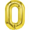 Party Zlatý fóliový balón písmeno O 40 cm