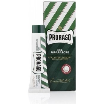 Proraso Green gél pre zastavenie krvácania po holení (Eucalyptus Oil and Menthol) 10 ml