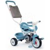 Trojkolka s opierkou Be Move Comfort Tricycle Blue Smoby s EVA kolesami a vodiaca tyč s taškou modrá od 10 mes