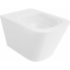 Mexen Teo, závesná WC misa 510x345x340 mm, Rimless Tornádo, biela lesklá, 3385XX00T