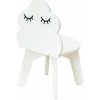Baby-raj Detská stolička Obláčik stabilná bezpečná zaoblené hrany do detskej izby 53×30 cm