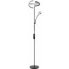 TecTake Stojací lampa Auralis LED 20 W, čtecí světlo, stmívatelná, černá (405206)