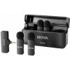 BOYA Microphone Wireless BY-V4 2.4GHz with 4 transmitters and 1 receiver (3.5mm connector) Black EU