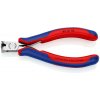 Electronics cvikacie kliešte čelné 115 mm s multi-komponentnými rukoväťami typ 2 KNIPEX 64 12 115