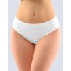 GINA Dámske francúzske bezšvové nohavičky Bamboo PureLine | 04015P - biela, M/L