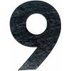 Domové číslo „9“, 150 × 106 mm, bridlice, 1725