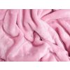 XPOSE® Detská mikroplyšová plachta Exclusive - ružová 60x120 cm, Mikroplyš